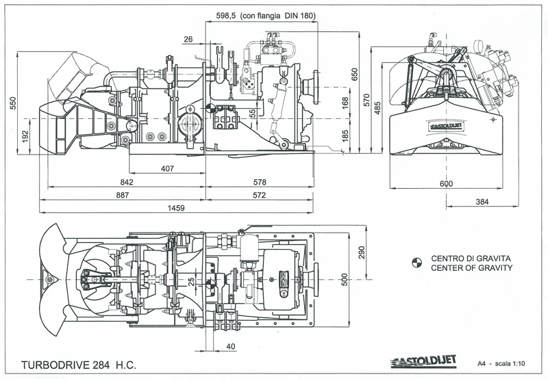 Castoldi TD 284 H.C. Zeichnung