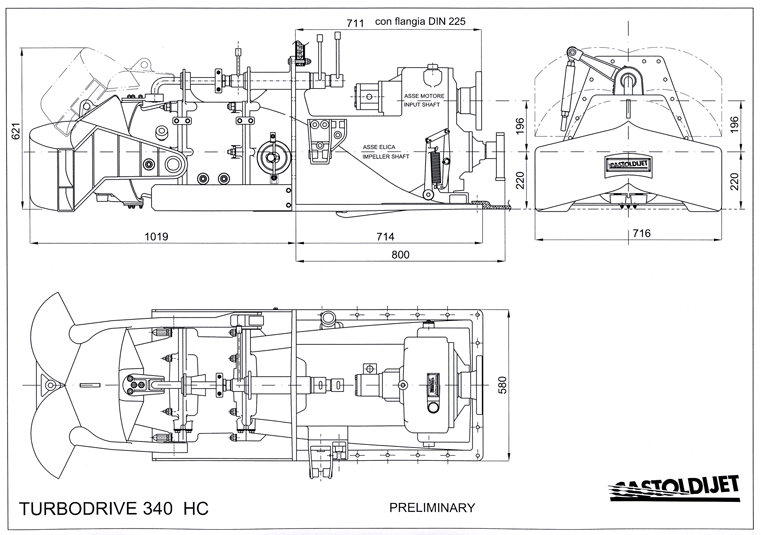 Castoldi TD 340 H.C. Zeichnung