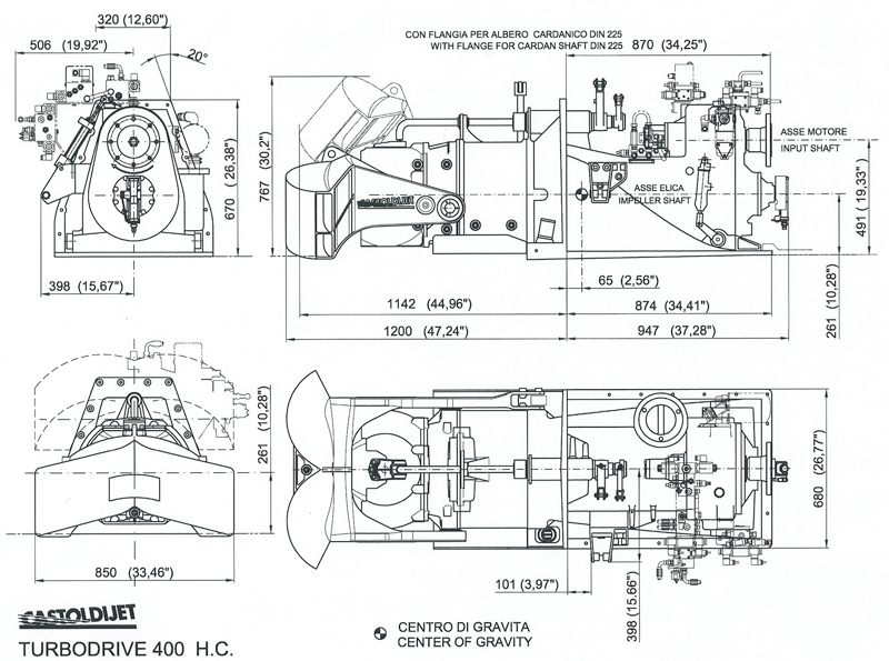 Castoldi TD 400 H.C. Zeichnung